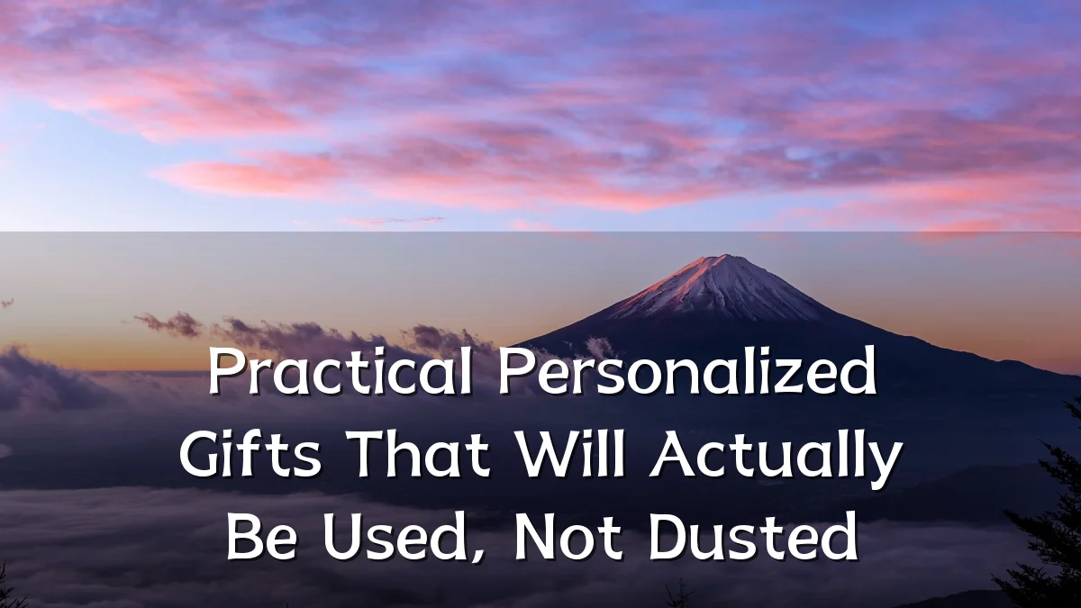 Practical Personalized Gifts That Will Actually Be Used, Not Dusted