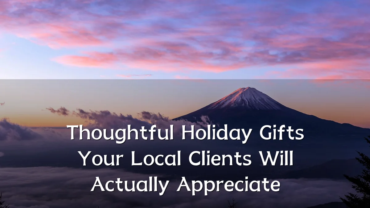 Thoughtful Holiday Gifts Your Local Clients Will Actually Appreciate