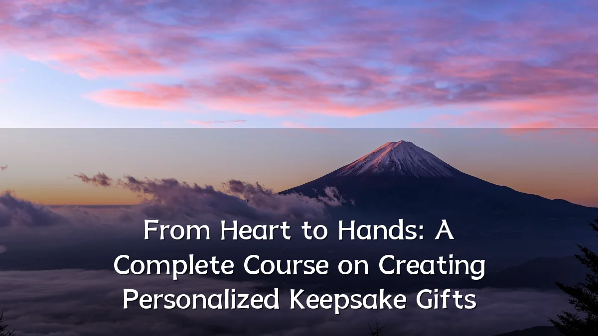 From Heart to Hands: A Complete Course on Creating Personalized Keepsake Gifts
